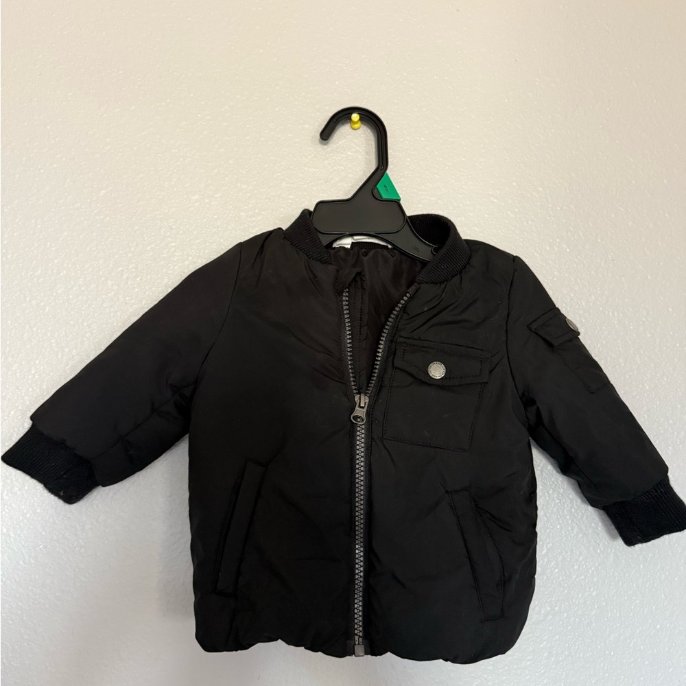 Stylish Black Kids Puffer Jacket